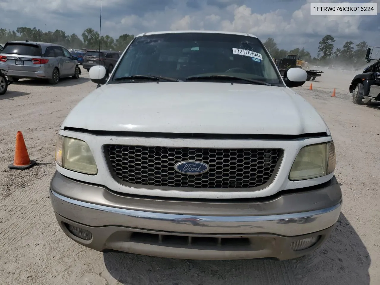 2003 Ford F150 Supercrew VIN: 1FTRW076X3KD16224 Lot: 72170904