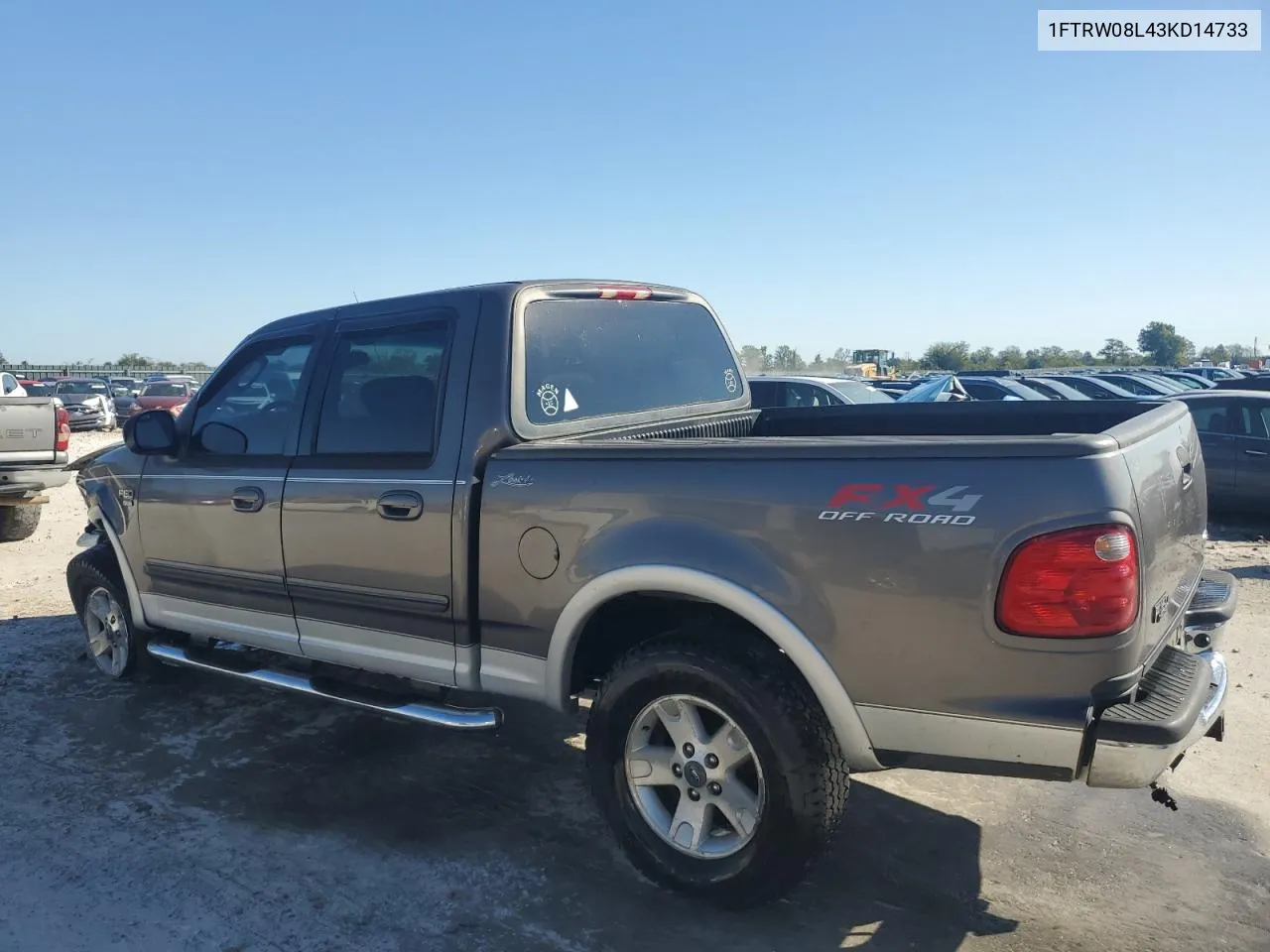 2003 Ford F150 Supercrew VIN: 1FTRW08L43KD14733 Lot: 73974644