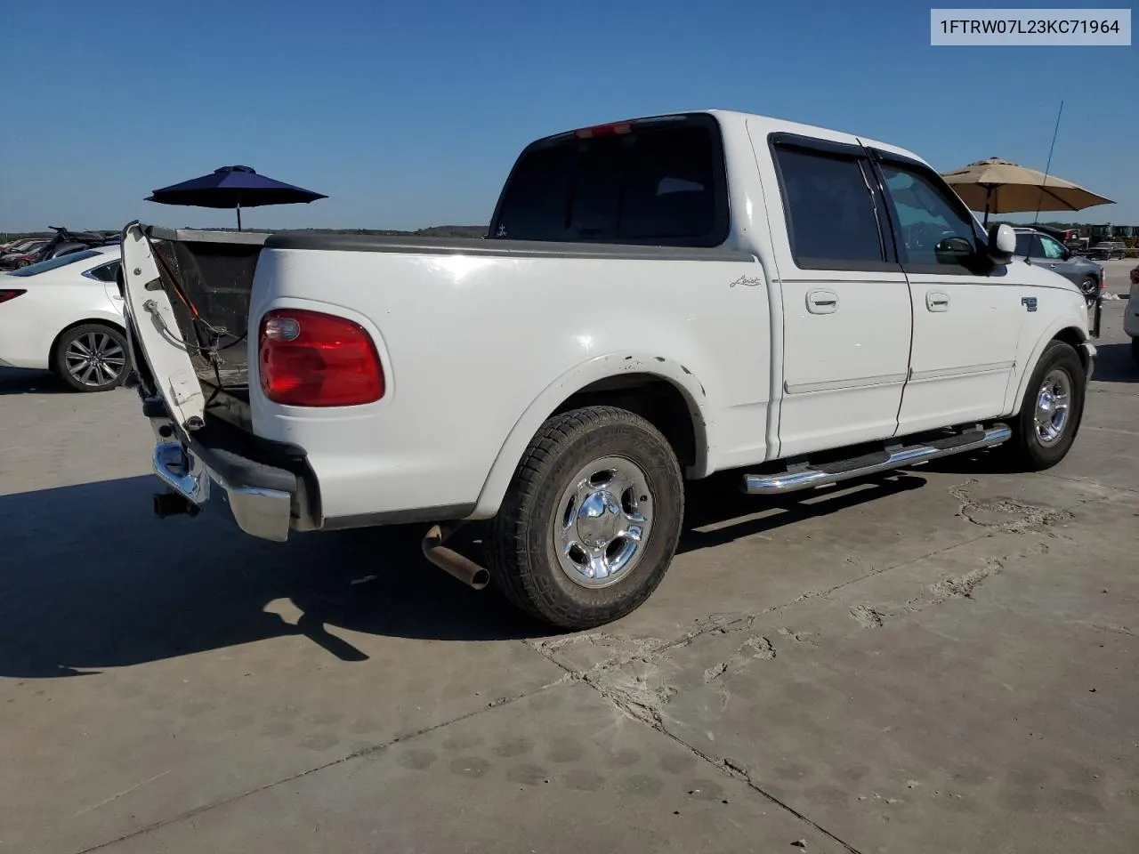 2003 Ford F150 Supercrew VIN: 1FTRW07L23KC71964 Lot: 74651924