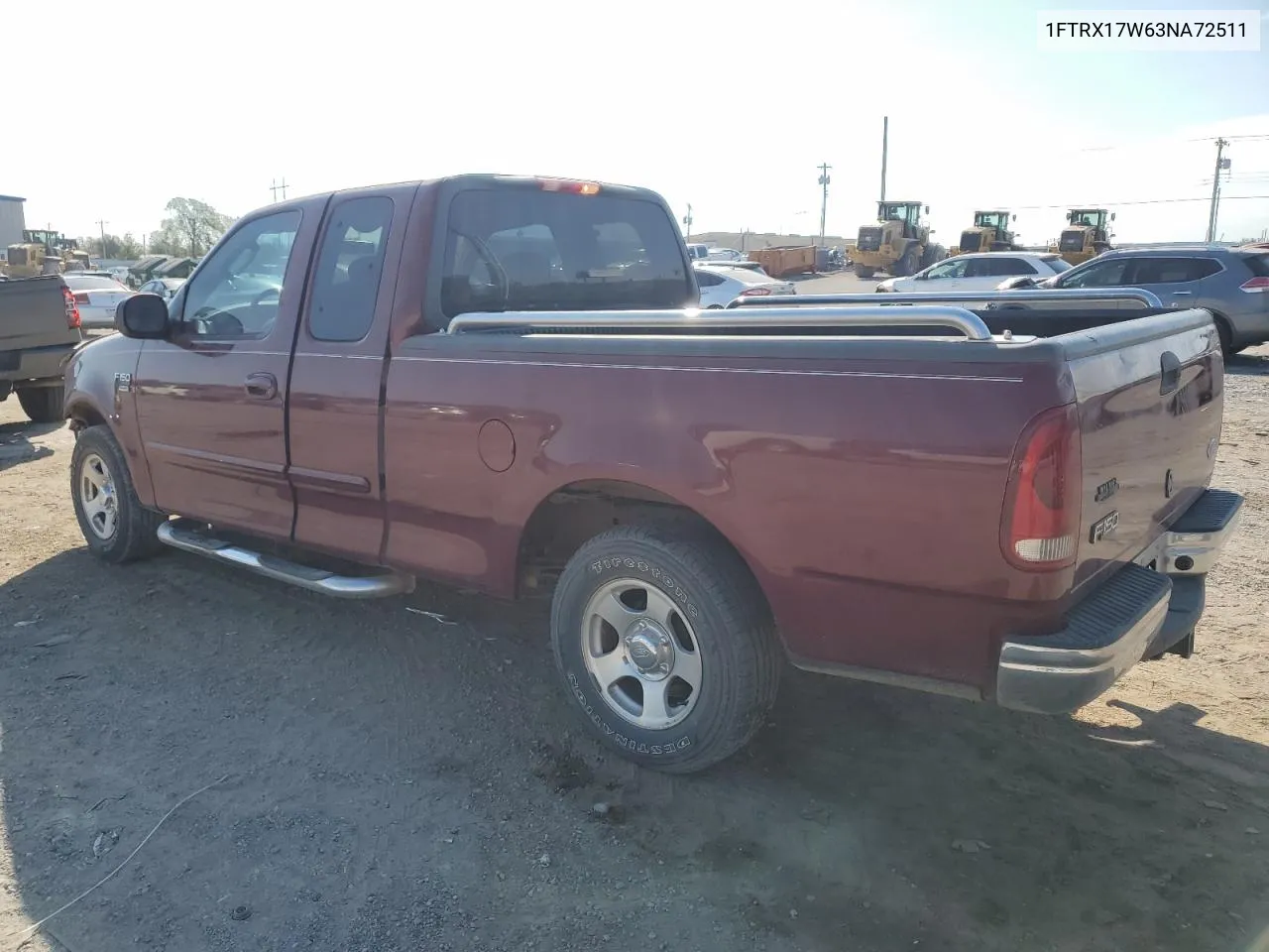 2003 Ford F150 VIN: 1FTRX17W63NA72511 Lot: 75218384