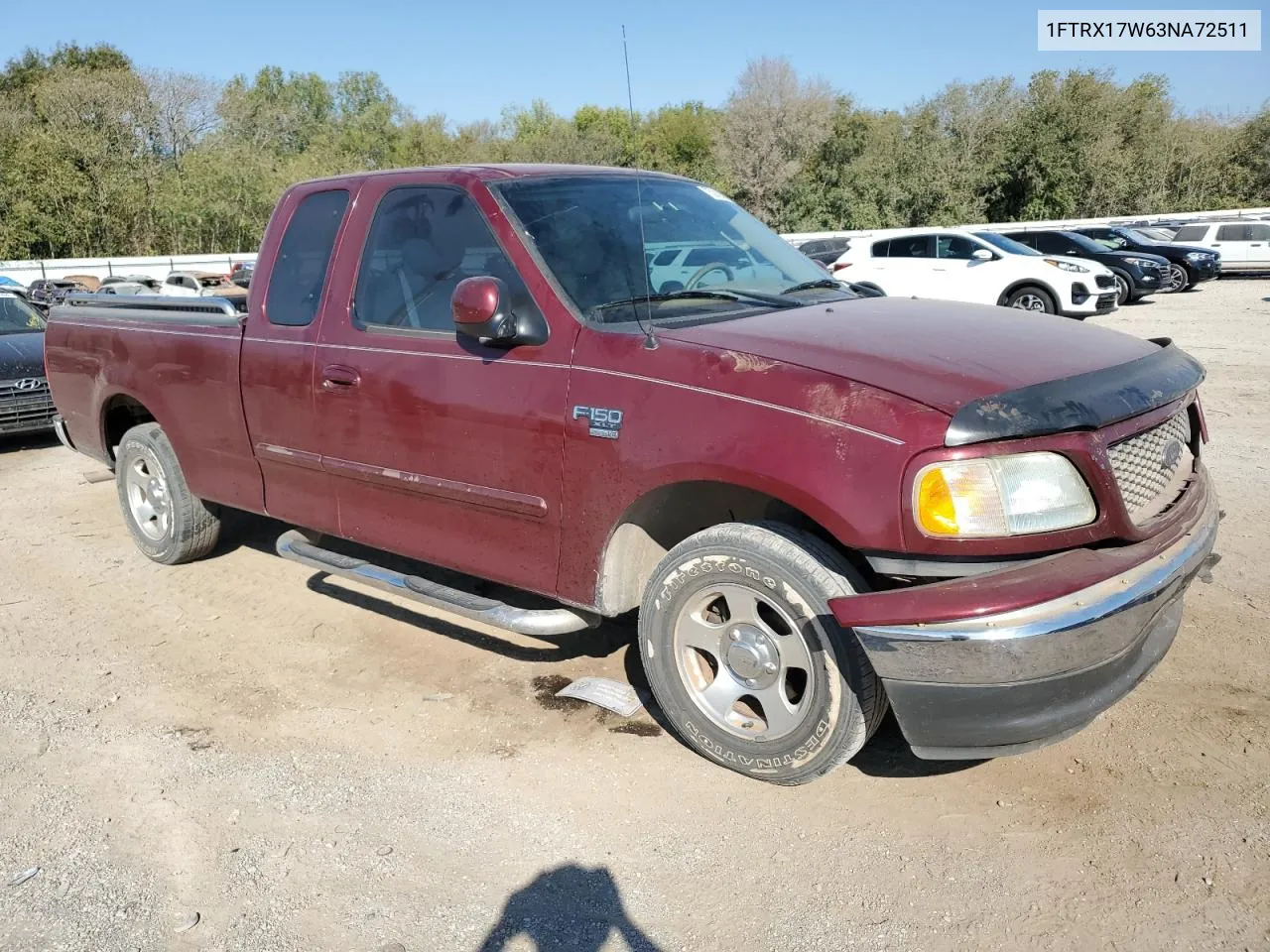 2003 Ford F150 VIN: 1FTRX17W63NA72511 Lot: 75218384