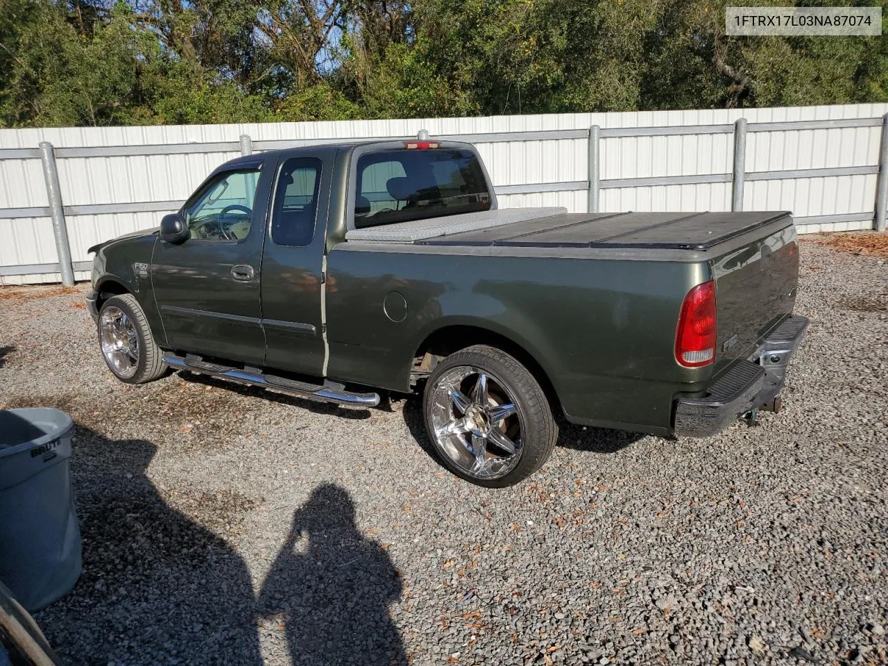 2003 Ford F150 VIN: 1FTRX17L03NA87074 Lot: 79010764