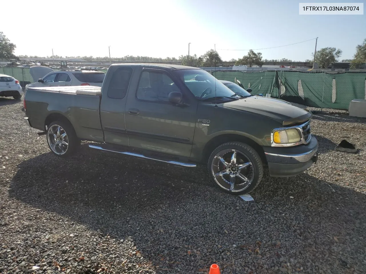 2003 Ford F150 VIN: 1FTRX17L03NA87074 Lot: 79010764