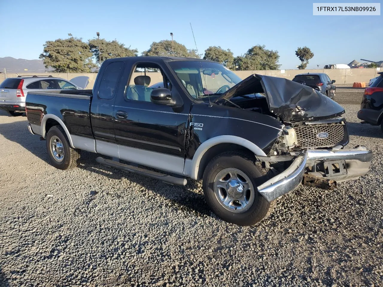 2003 Ford F150 VIN: 1FTRX17L53NB09926 Lot: 79759694