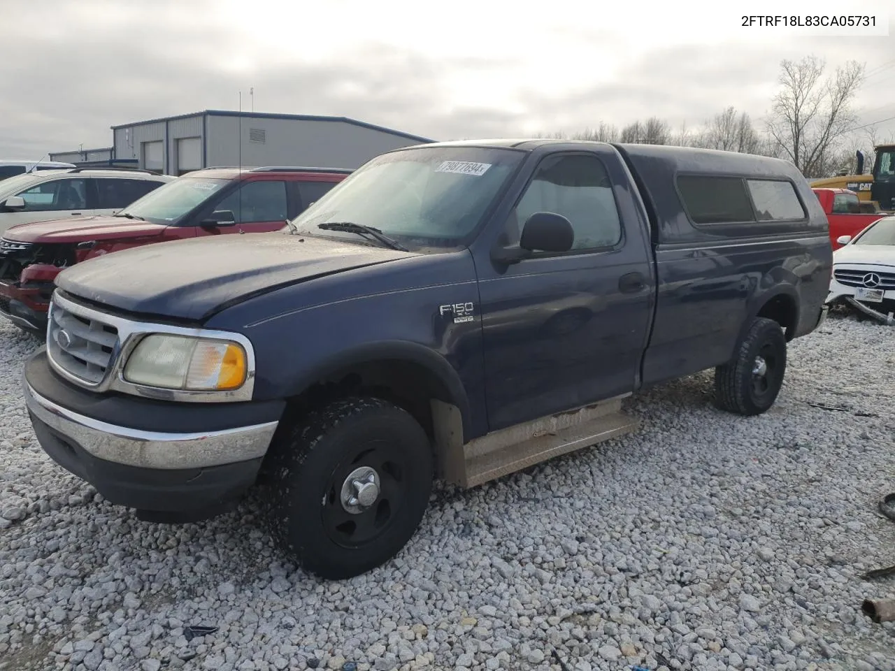 2003 Ford F150 VIN: 2FTRF18L83CA05731 Lot: 79877694