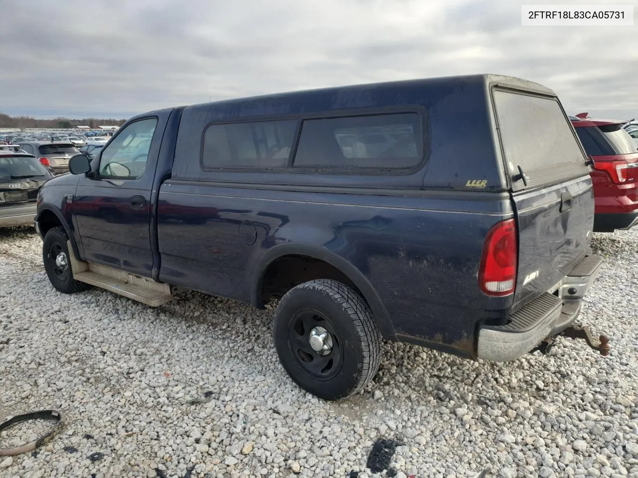 2003 Ford F150 VIN: 2FTRF18L83CA05731 Lot: 79877694