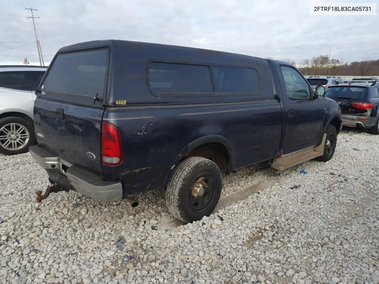 2003 Ford F150 VIN: 2FTRF18L83CA05731 Lot: 79877694