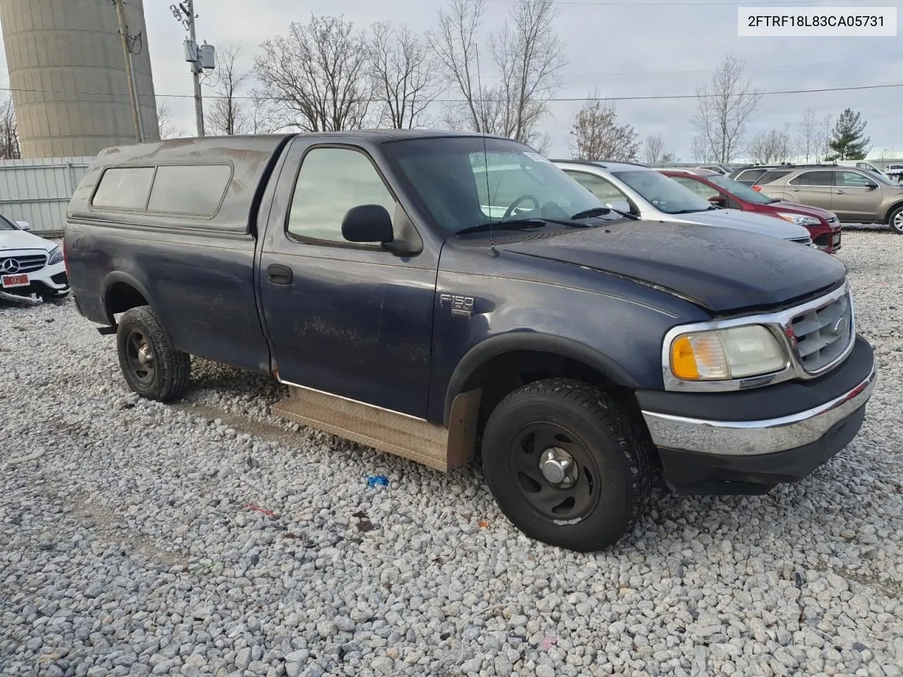 2003 Ford F150 VIN: 2FTRF18L83CA05731 Lot: 79877694