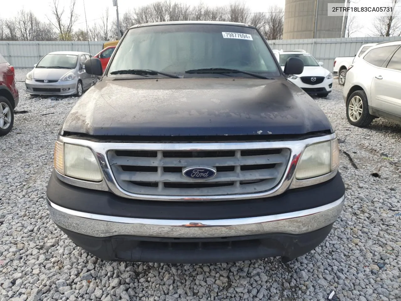 2003 Ford F150 VIN: 2FTRF18L83CA05731 Lot: 79877694