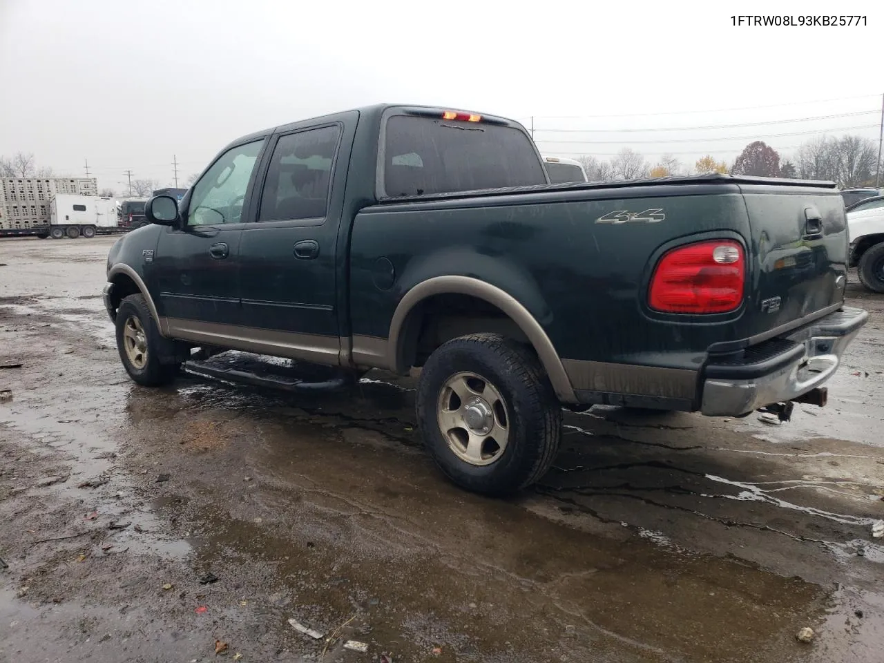 2003 Ford F150 Supercrew VIN: 1FTRW08L93KB25771 Lot: 80863554