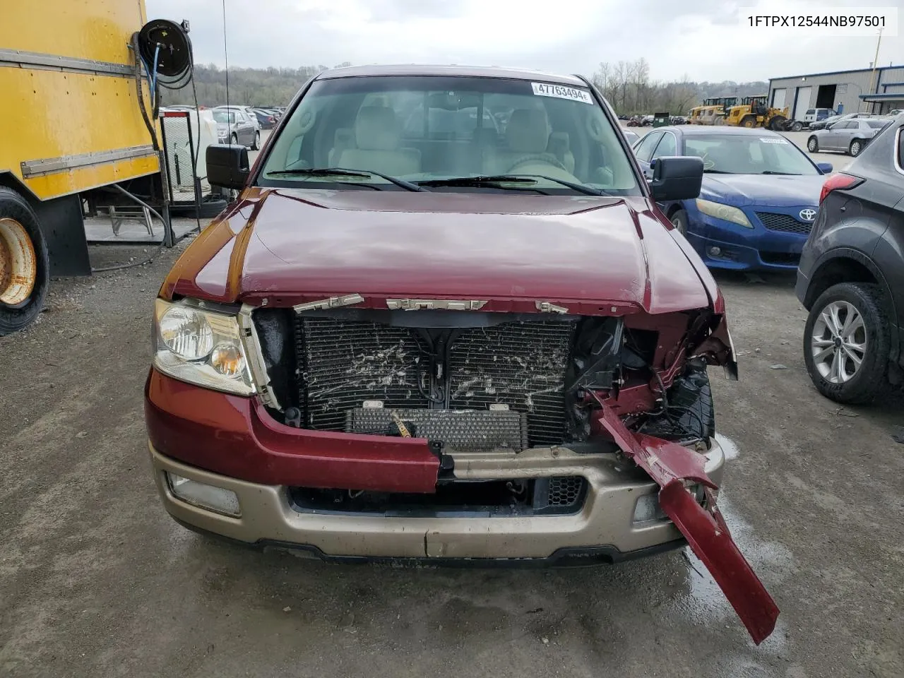 2004 Ford F150 VIN: 1FTPX12544NB97501 Lot: 47763494