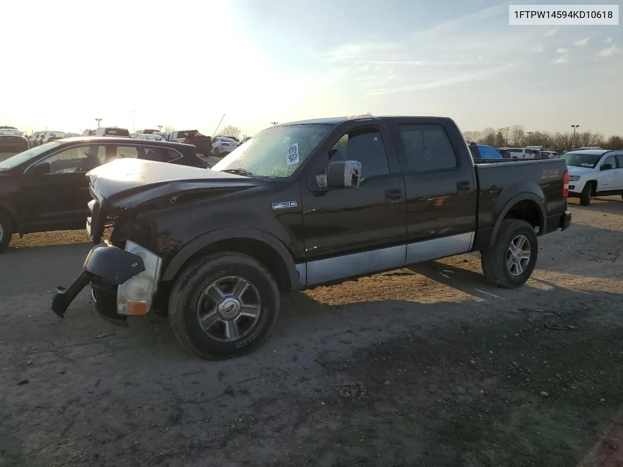 2004 Ford F150 Supercrew VIN: 1FTPW14594KD10618 Lot: 48931634