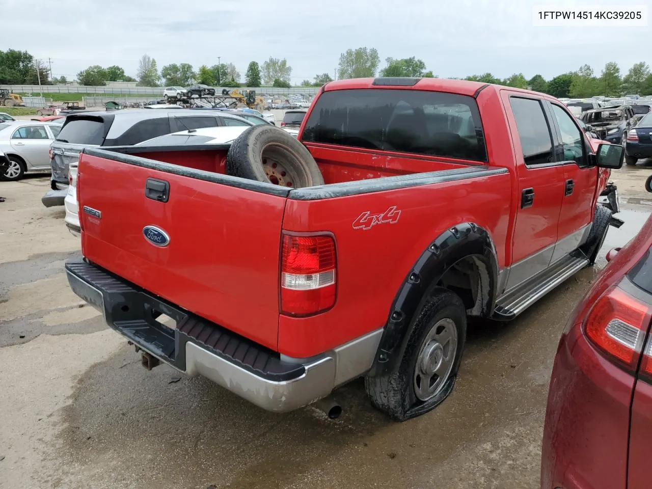 2004 Ford F150 Supercrew VIN: 1FTPW14514KC39205 Lot: 52216534