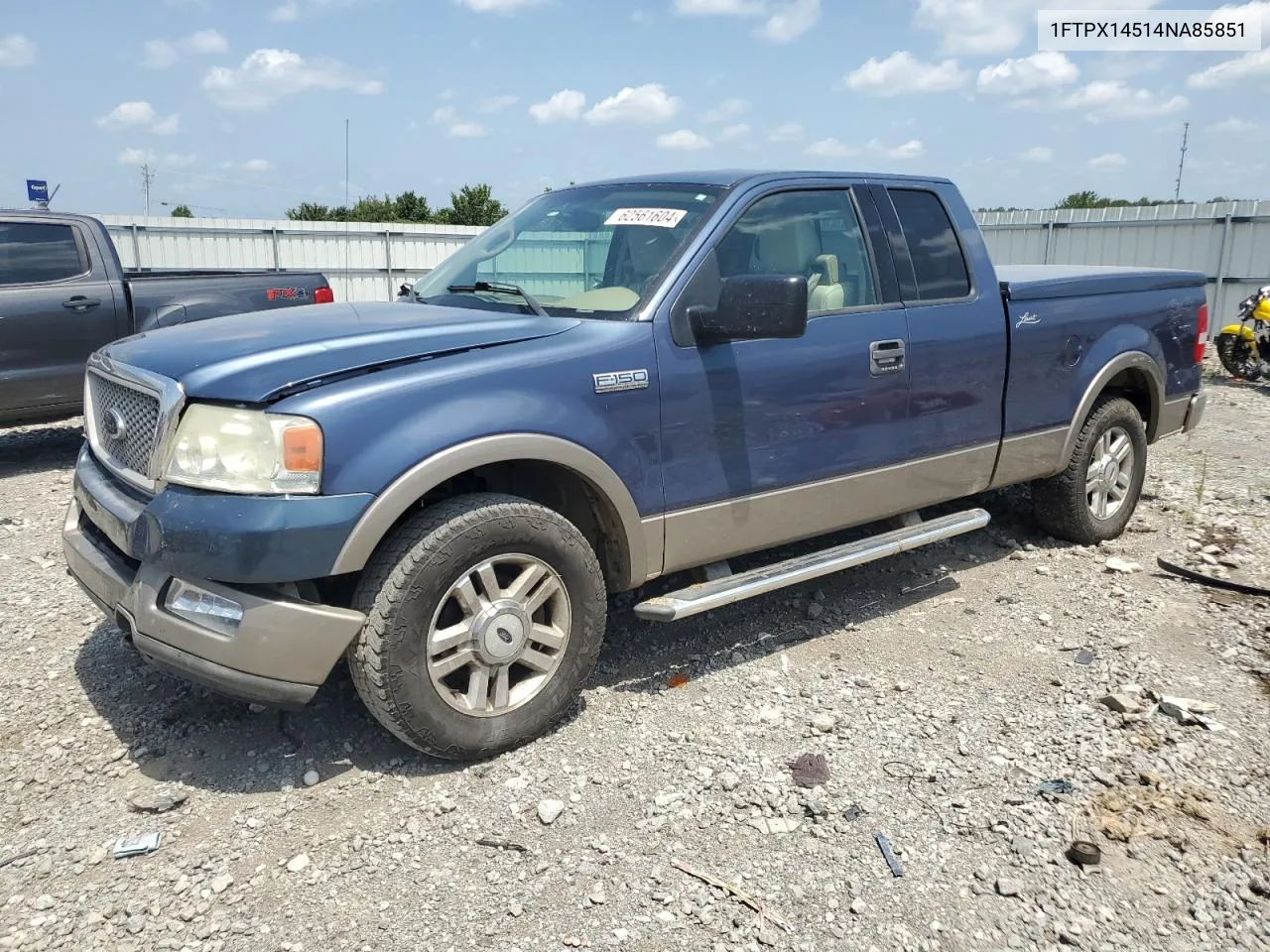 2004 Ford F150 VIN: 1FTPX14514NA85851 Lot: 62561604