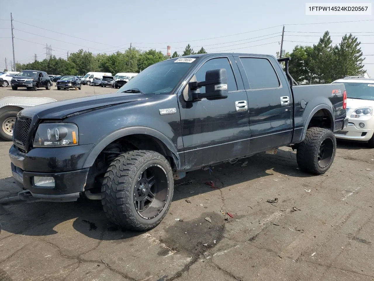 1FTPW14524KD20567 2004 Ford F150 Supercrew