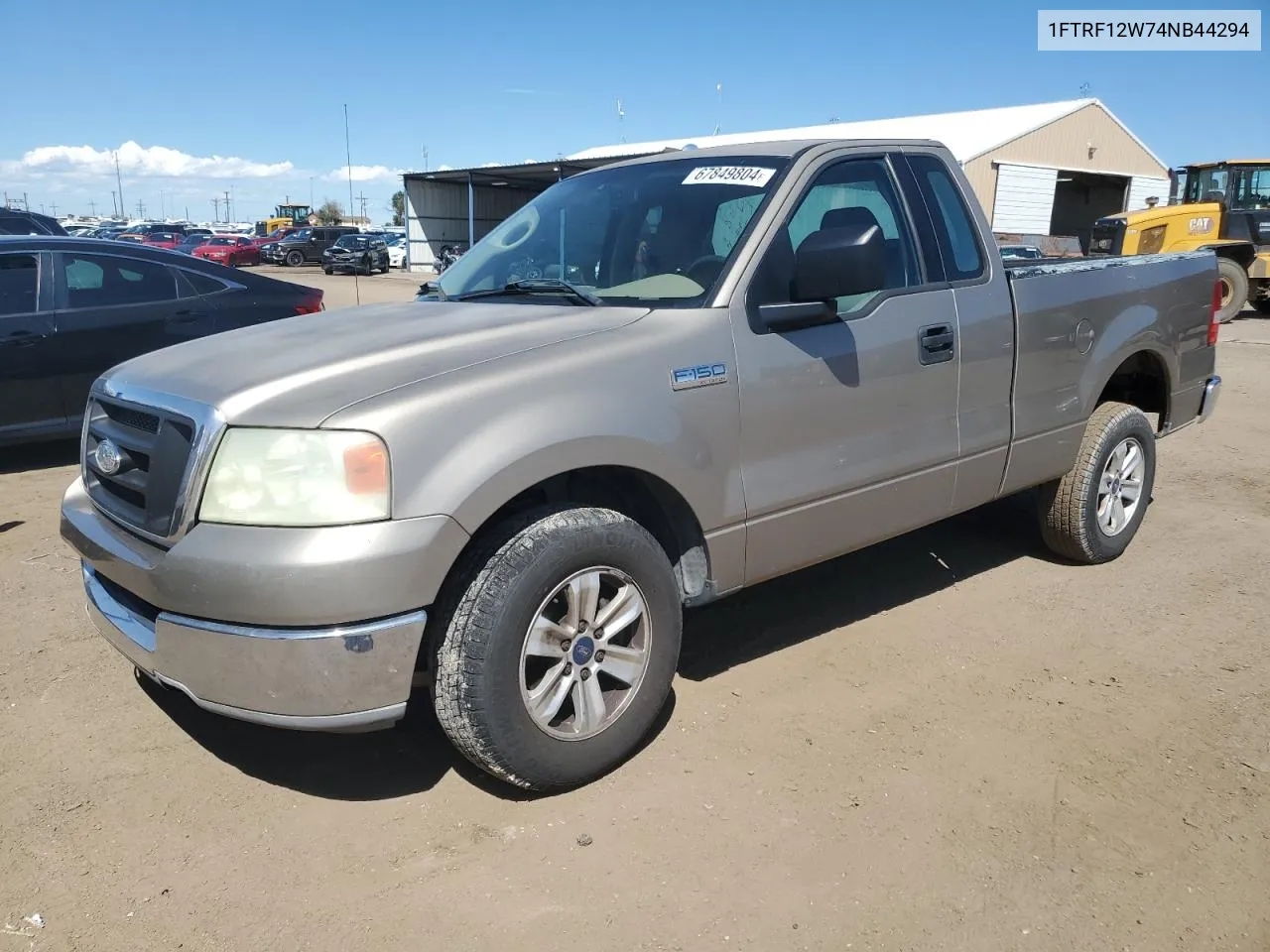 2004 Ford F150 VIN: 1FTRF12W74NB44294 Lot: 67849804