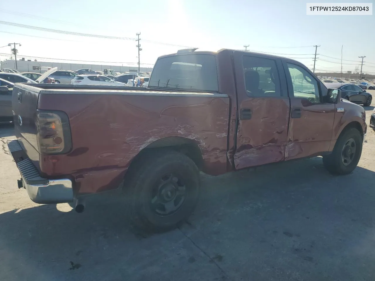 1FTPW12524KD87043 2004 Ford F150 Supercrew