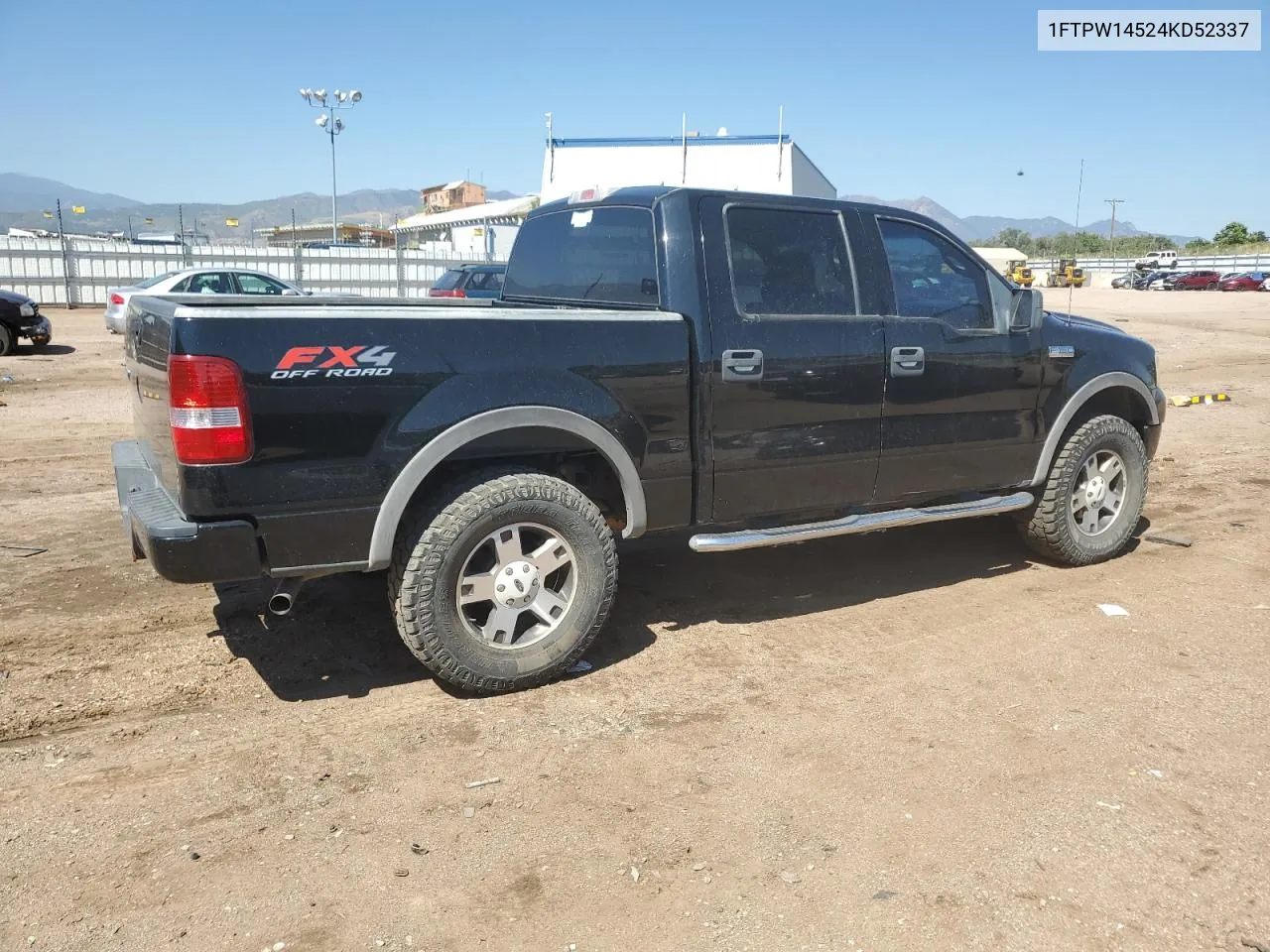 2004 Ford F150 Supercrew VIN: 1FTPW14524KD52337 Lot: 68960924