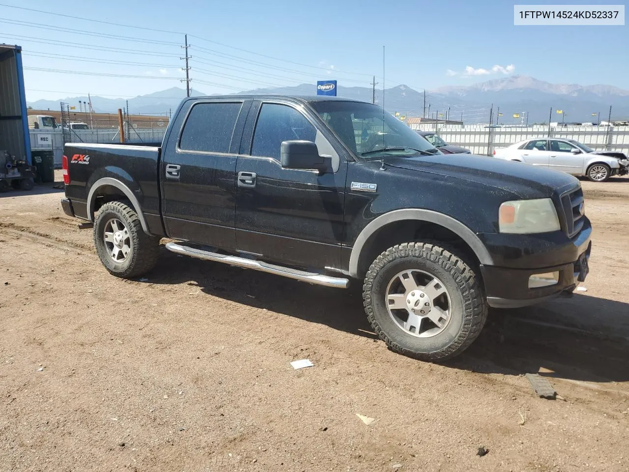 2004 Ford F150 Supercrew VIN: 1FTPW14524KD52337 Lot: 68960924