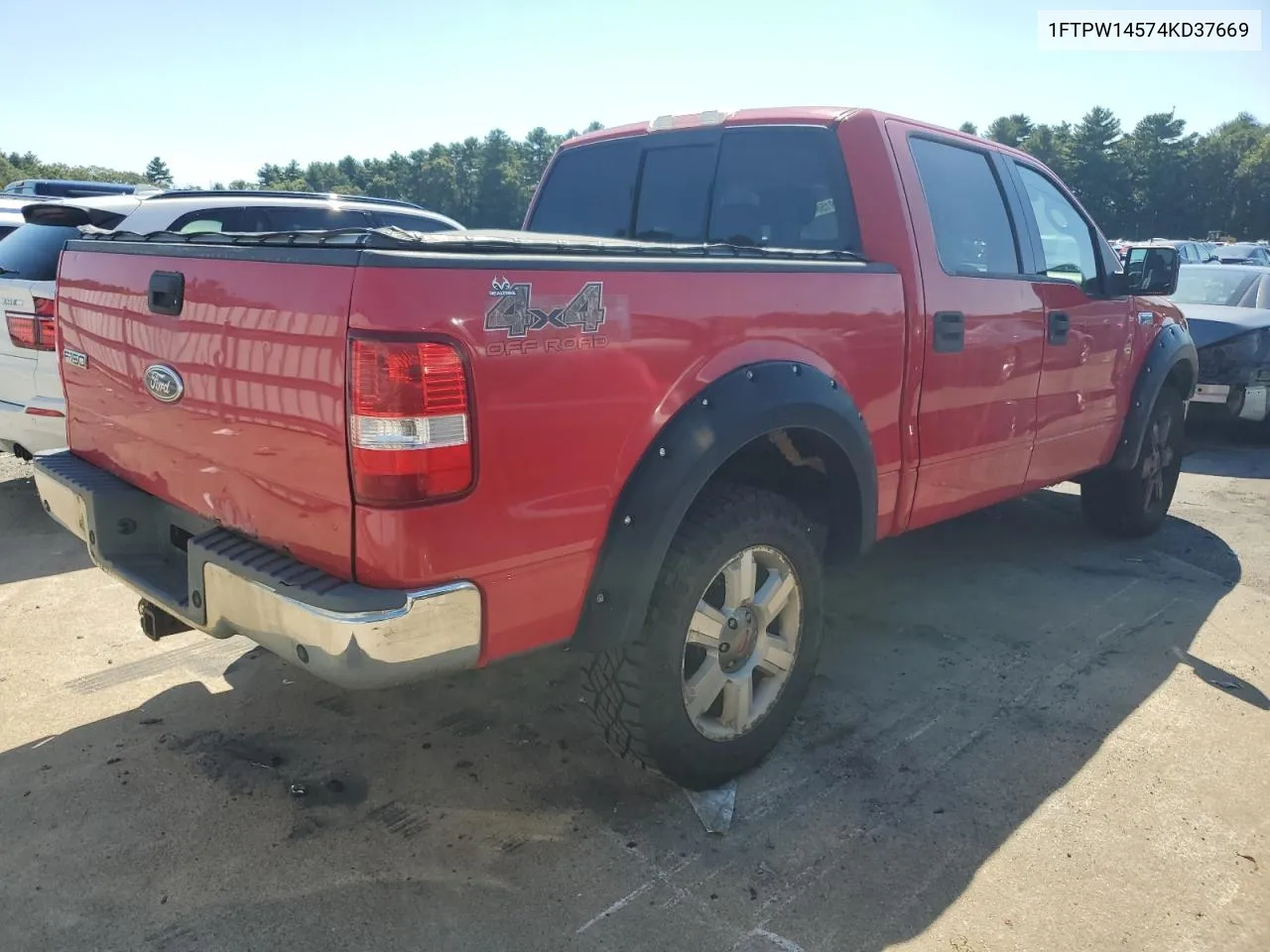 1FTPW14574KD37669 2004 Ford F150 Supercrew