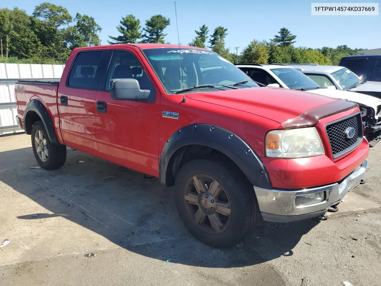 2004 Ford F150 Supercrew VIN: 1FTPW14574KD37669 Lot: 69591564