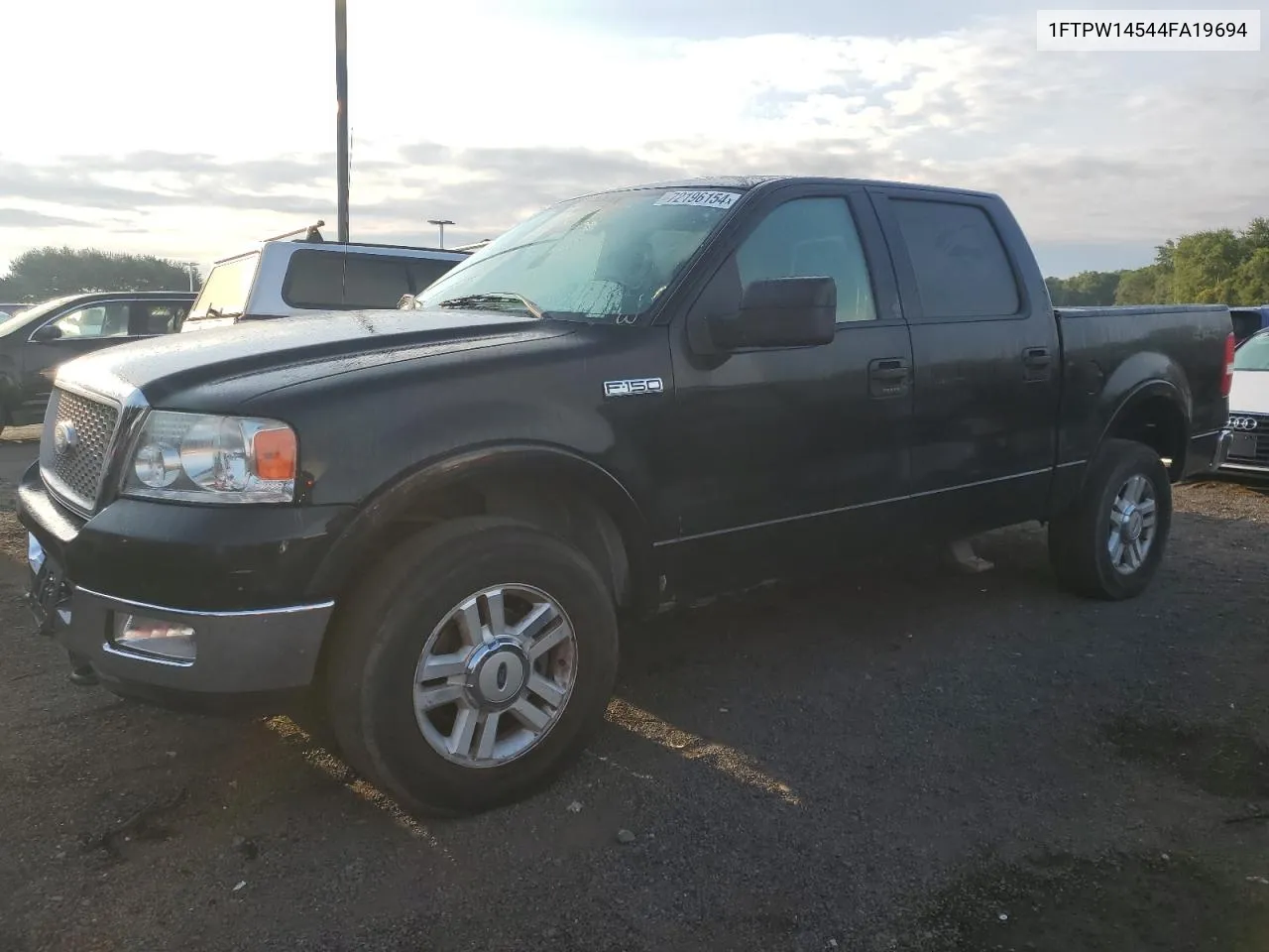 2004 Ford F150 Supercrew VIN: 1FTPW14544FA19694 Lot: 72196154