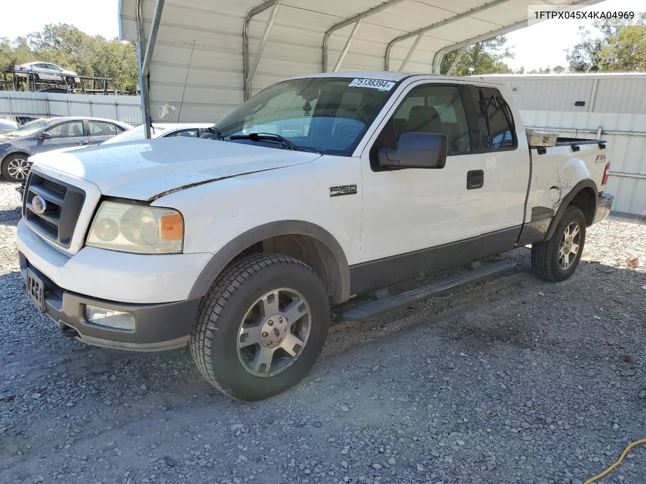 2004 Ford F150 VIN: 1FTPX045X4KA04969 Lot: 75138394