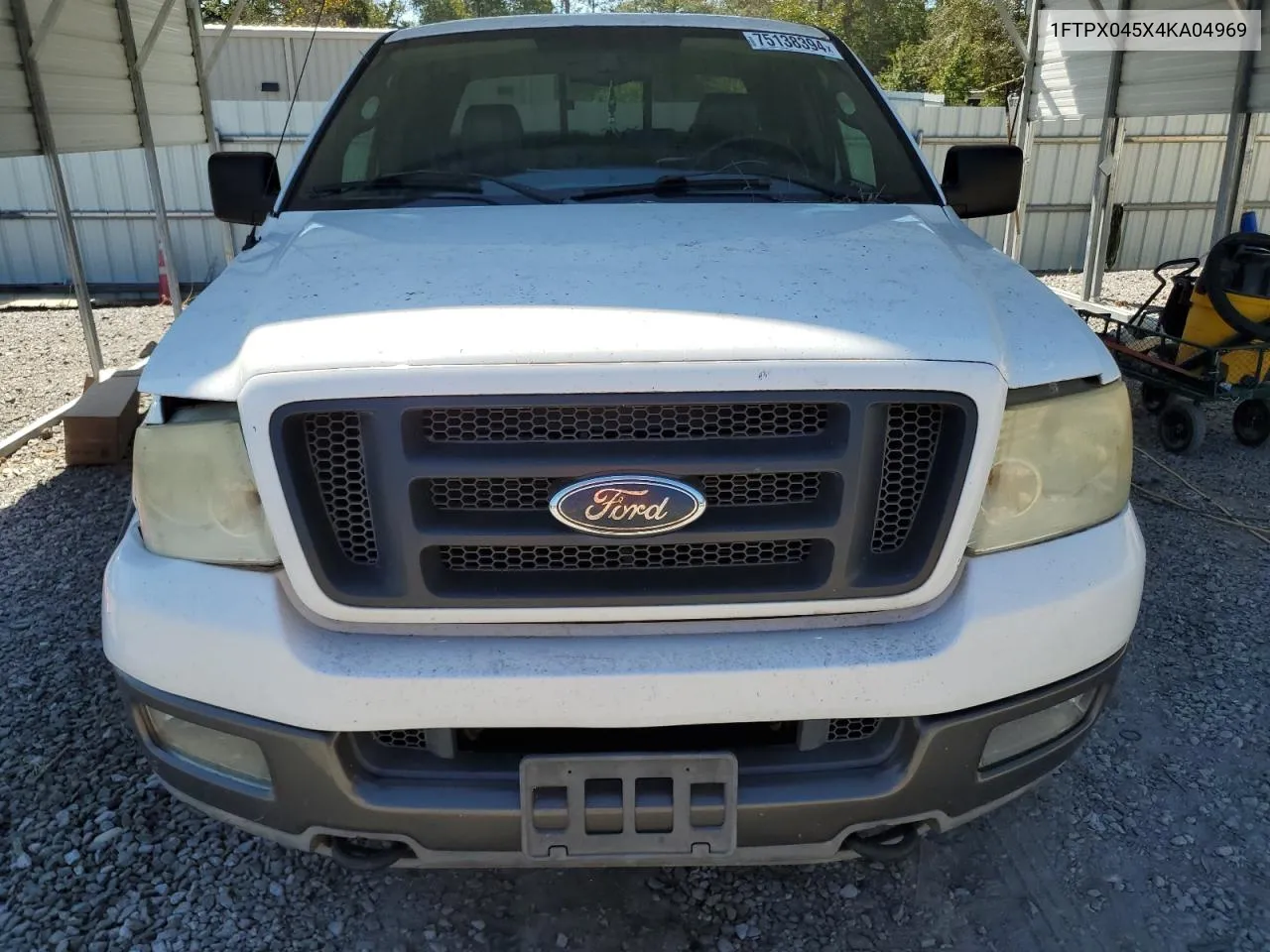 2004 Ford F150 VIN: 1FTPX045X4KA04969 Lot: 75138394