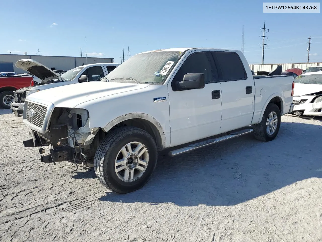 2004 Ford F150 Supercrew VIN: 1FTPW12564KC43768 Lot: 77313194