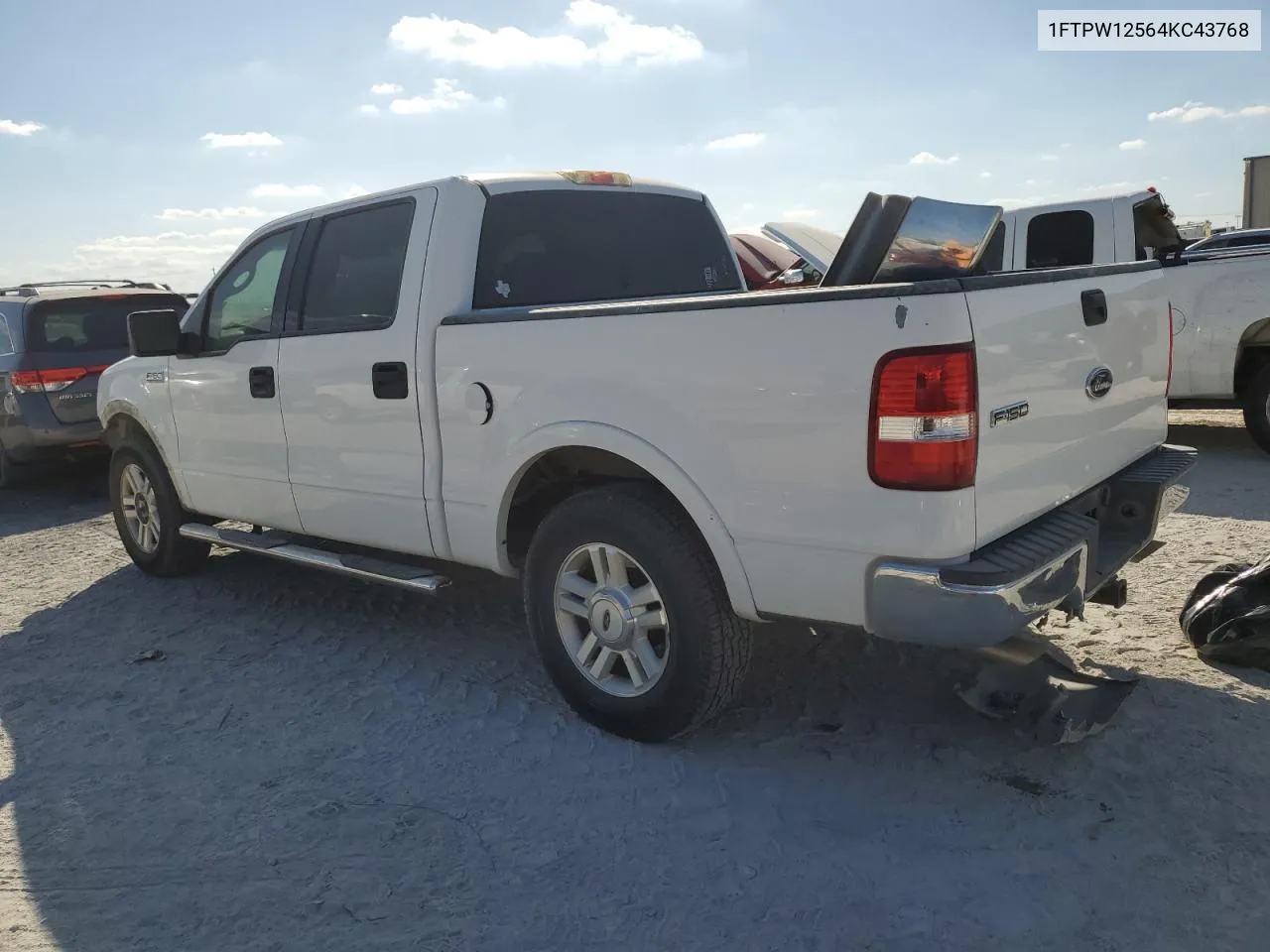 2004 Ford F150 Supercrew VIN: 1FTPW12564KC43768 Lot: 77313194