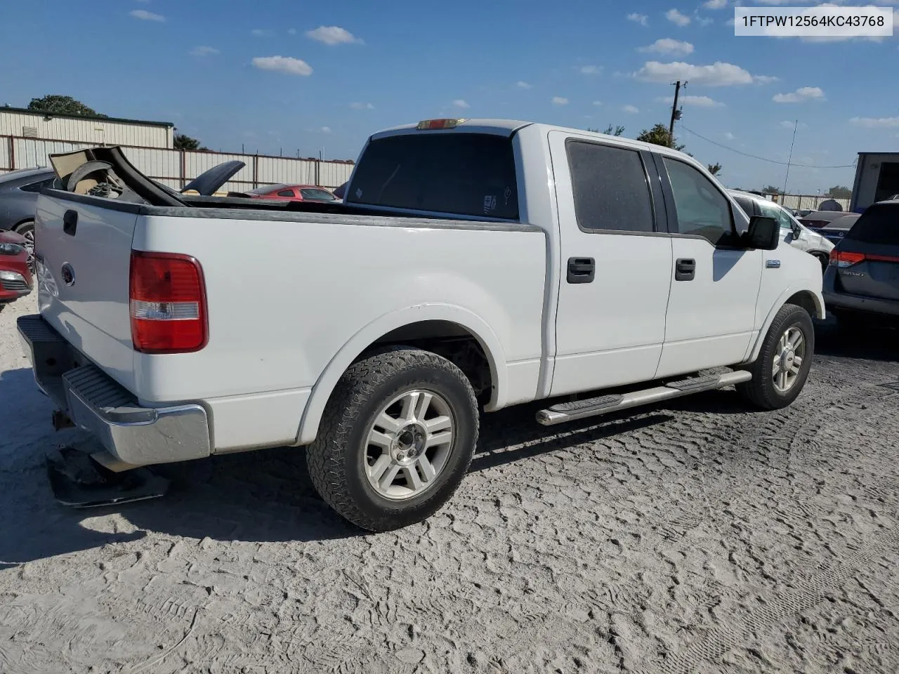 2004 Ford F150 Supercrew VIN: 1FTPW12564KC43768 Lot: 77313194