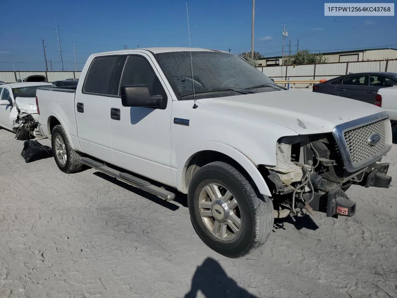 2004 Ford F150 Supercrew VIN: 1FTPW12564KC43768 Lot: 77313194