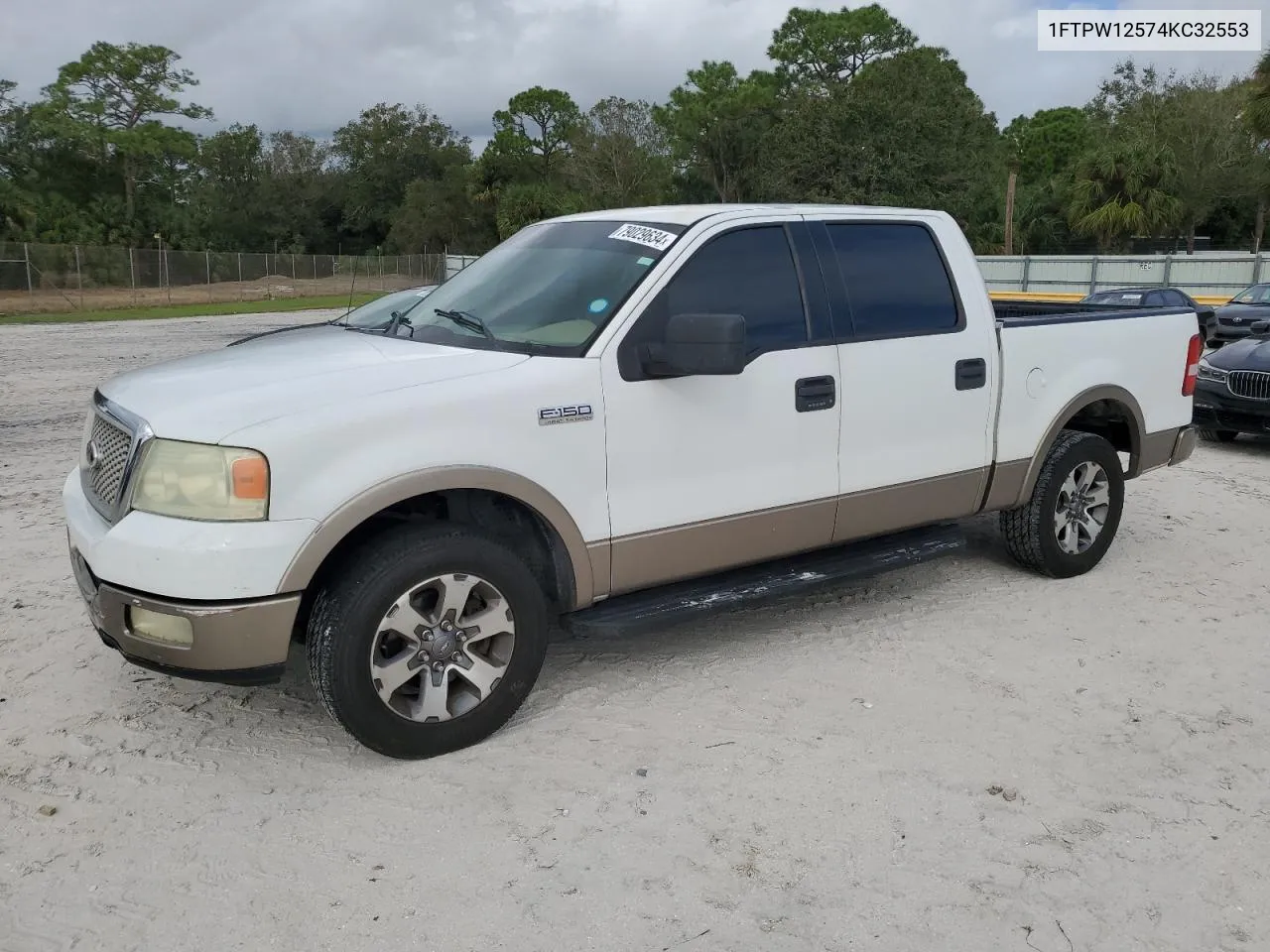 2004 Ford F150 Supercrew VIN: 1FTPW12574KC32553 Lot: 79029634