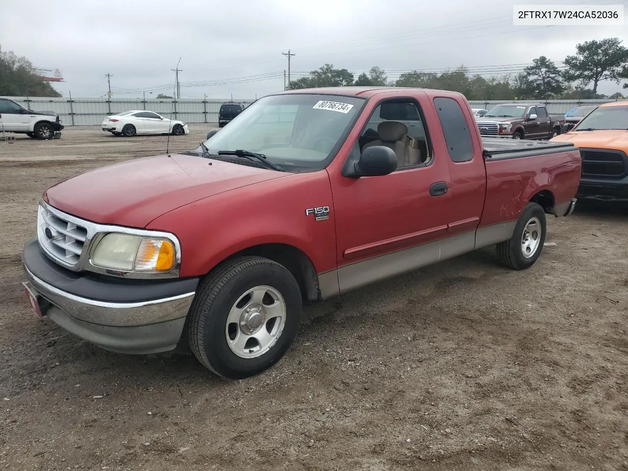 2004 Ford F-150 Heritage Classic VIN: 2FTRX17W24CA52036 Lot: 80766734