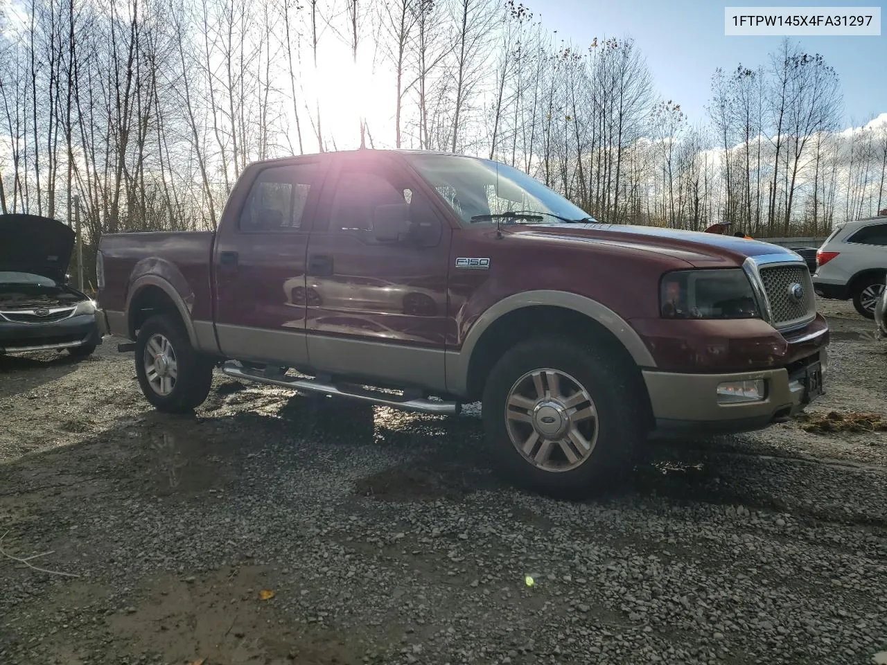 2004 Ford F150 Supercrew VIN: 1FTPW145X4FA31297 Lot: 81279264