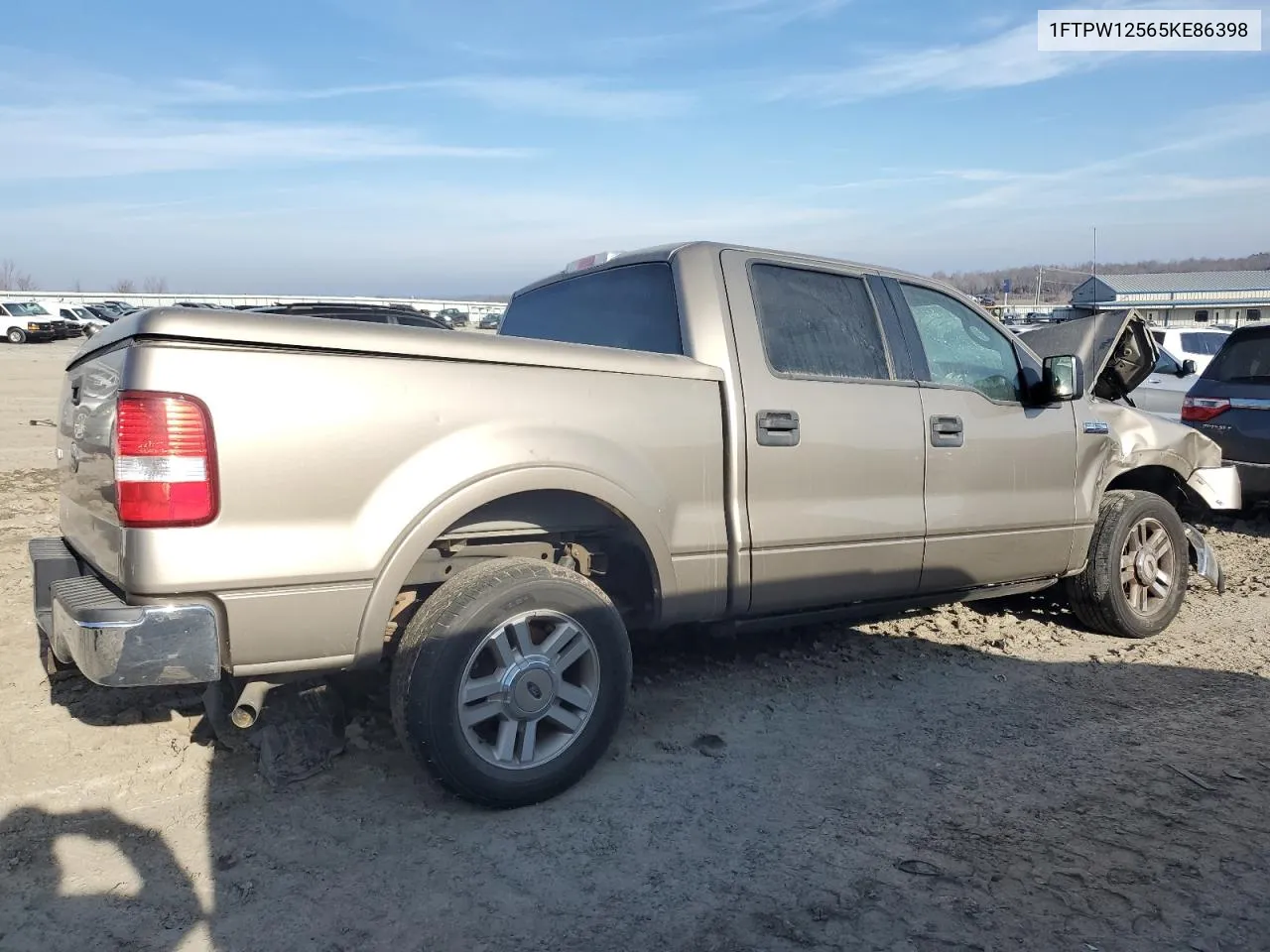 2005 Ford F150 Supercrew VIN: 1FTPW12565KE86398 Lot: 40349184