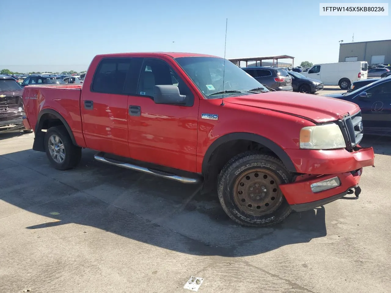 2005 Ford F150 Supercrew VIN: 1FTPW145X5KB80236 Lot: 54734584