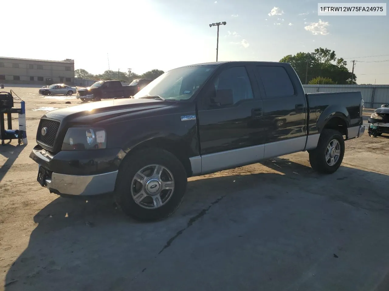 2005 Ford F150 Supercrew VIN: 1FTRW12W75FA24975 Lot: 55199544