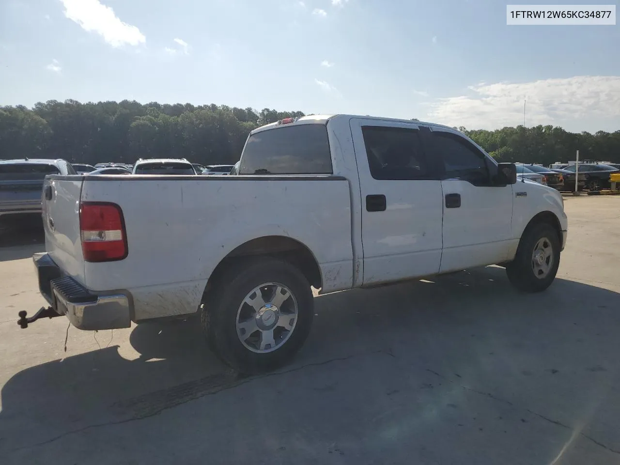 2005 Ford F150 Supercrew VIN: 1FTRW12W65KC34877 Lot: 55822904