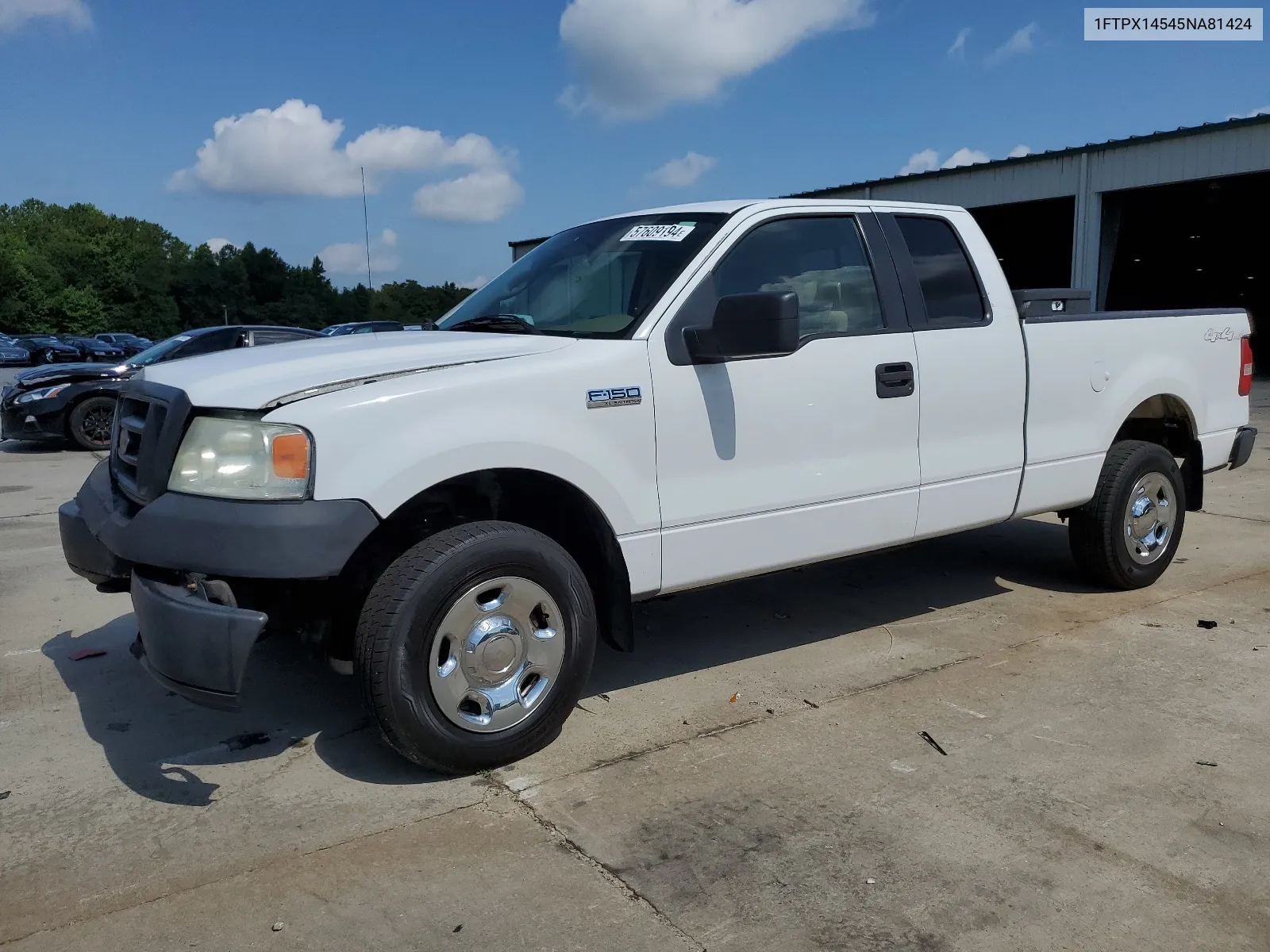 2005 Ford F150 VIN: 1FTPX14545NA81424 Lot: 57609194