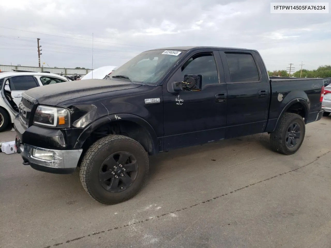 2005 Ford F150 Supercrew VIN: 1FTPW14505FA76234 Lot: 62246543