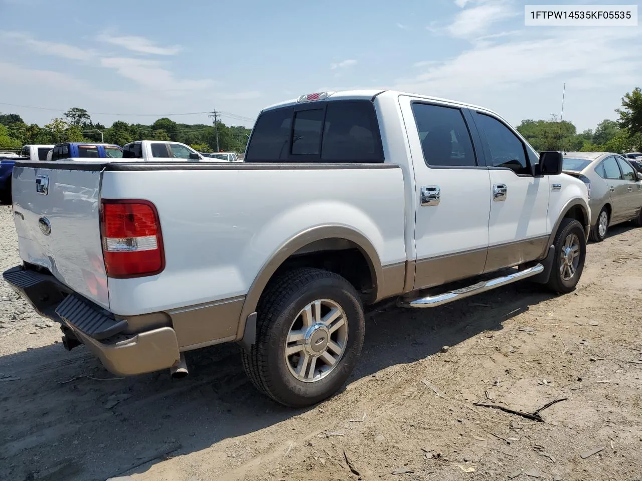 2005 Ford F150 Supercrew VIN: 1FTPW14535KF05535 Lot: 62267584