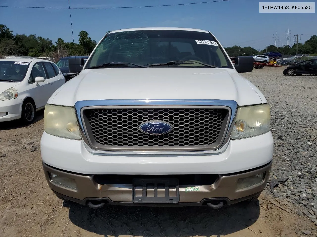 2005 Ford F150 Supercrew VIN: 1FTPW14535KF05535 Lot: 62267584