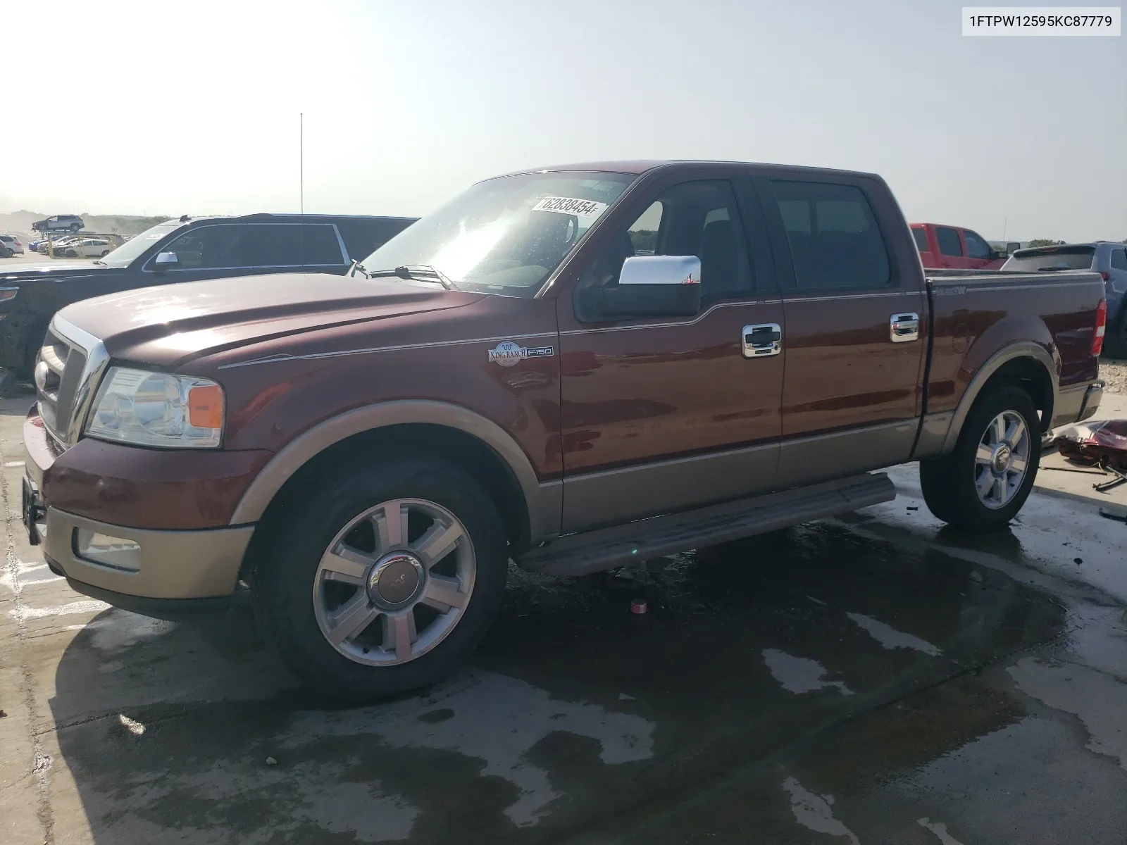 2005 Ford F150 Supercrew VIN: 1FTPW12595KC87779 Lot: 62838454