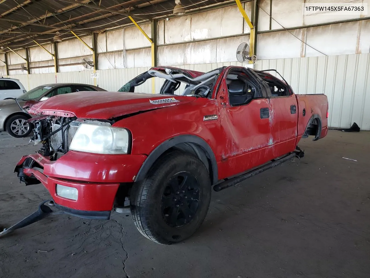 2005 Ford F150 Supercrew VIN: 1FTPW145X5FA67363 Lot: 63298824