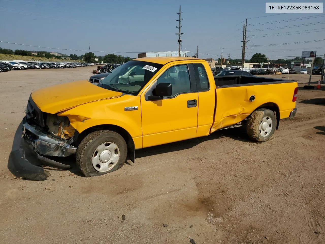 2005 Ford F150 VIN: 1FTRF122X5KD83158 Lot: 63909054