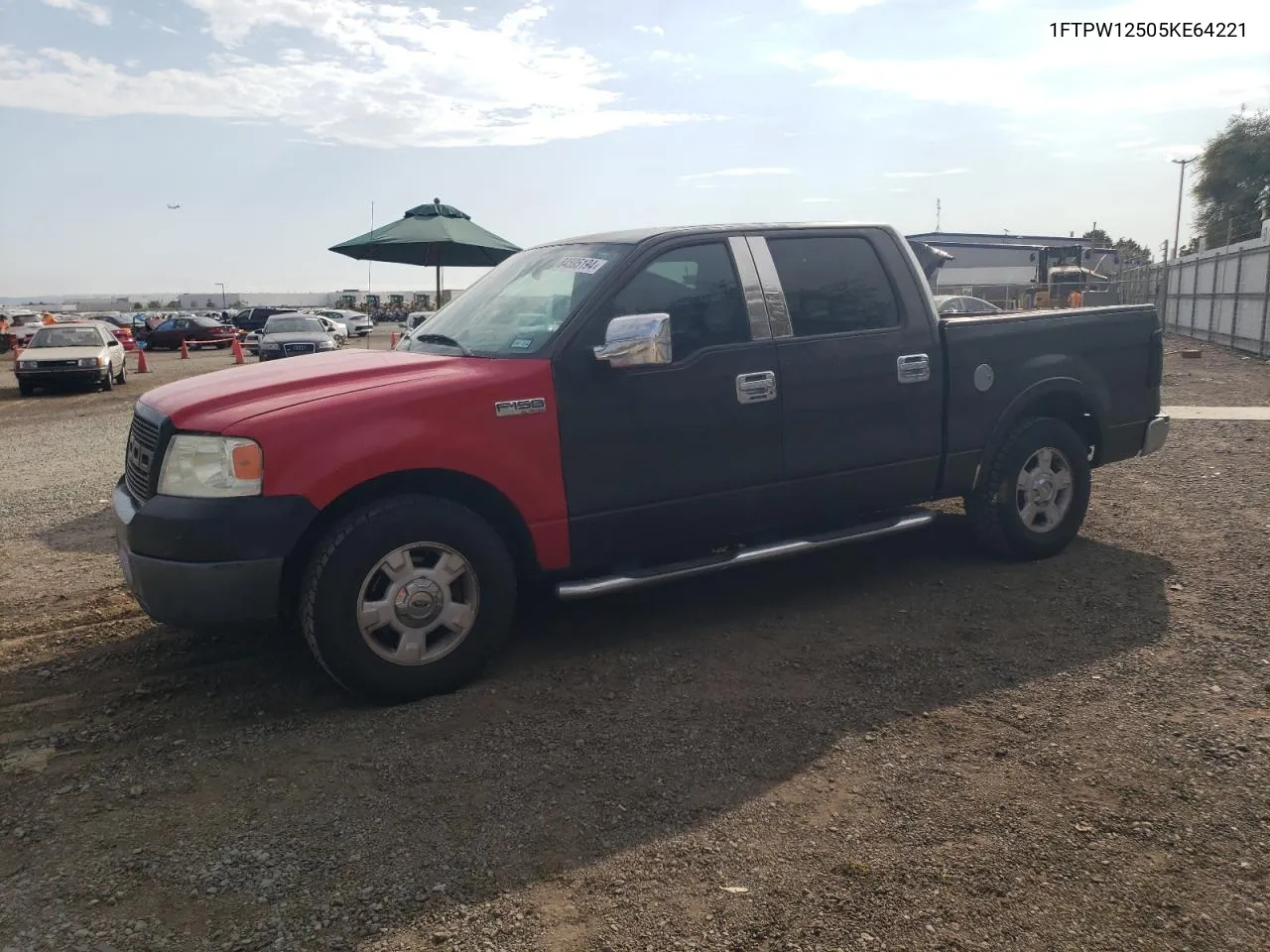 2005 Ford F150 Supercrew VIN: 1FTPW12505KE64221 Lot: 64595194