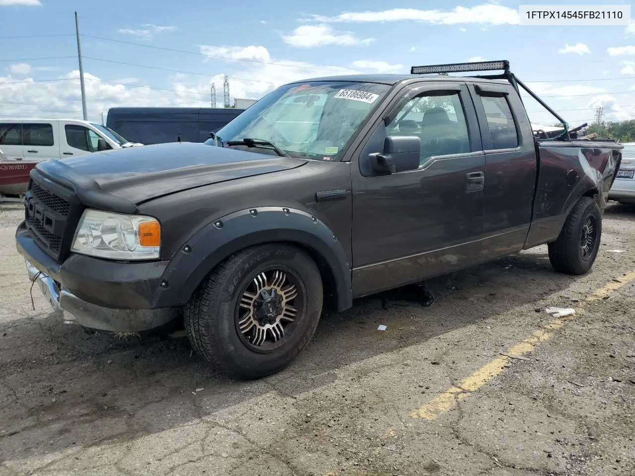 2005 Ford F150 VIN: 1FTPX14545FB21110 Lot: 65186984