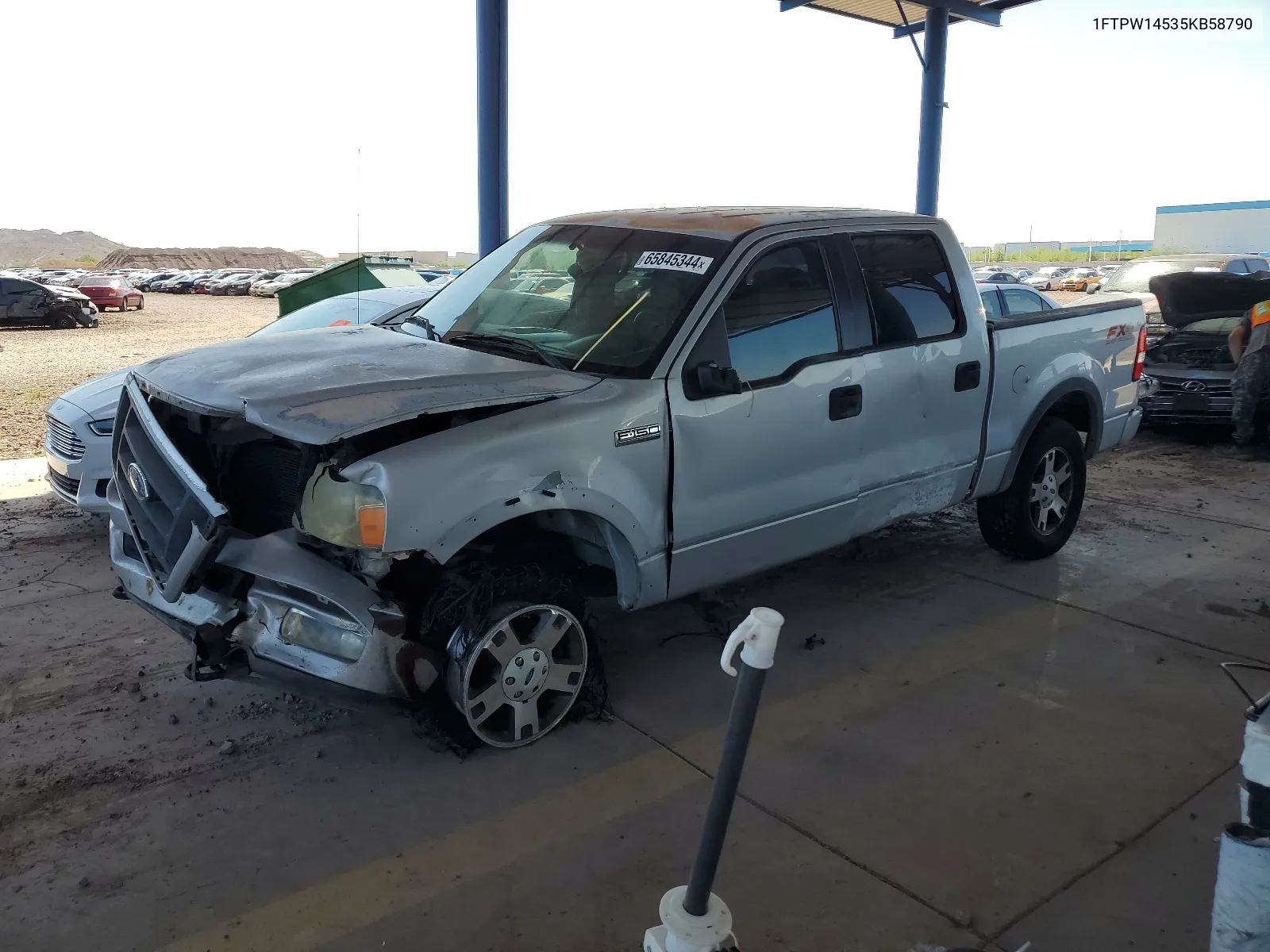 2005 Ford F150 Supercrew VIN: 1FTPW14535KB58790 Lot: 65845344