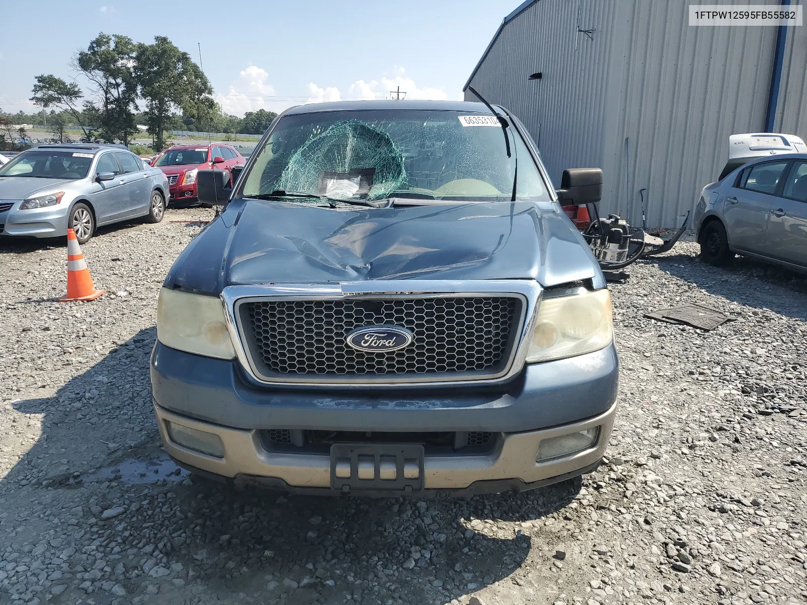 2005 Ford F150 Supercrew VIN: 1FTPW12595FB55582 Lot: 66353104